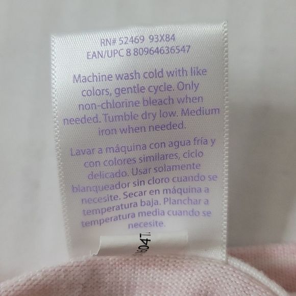 Secret Treasures-Pink Sweater w/White Hearts - Picture 4 of 8